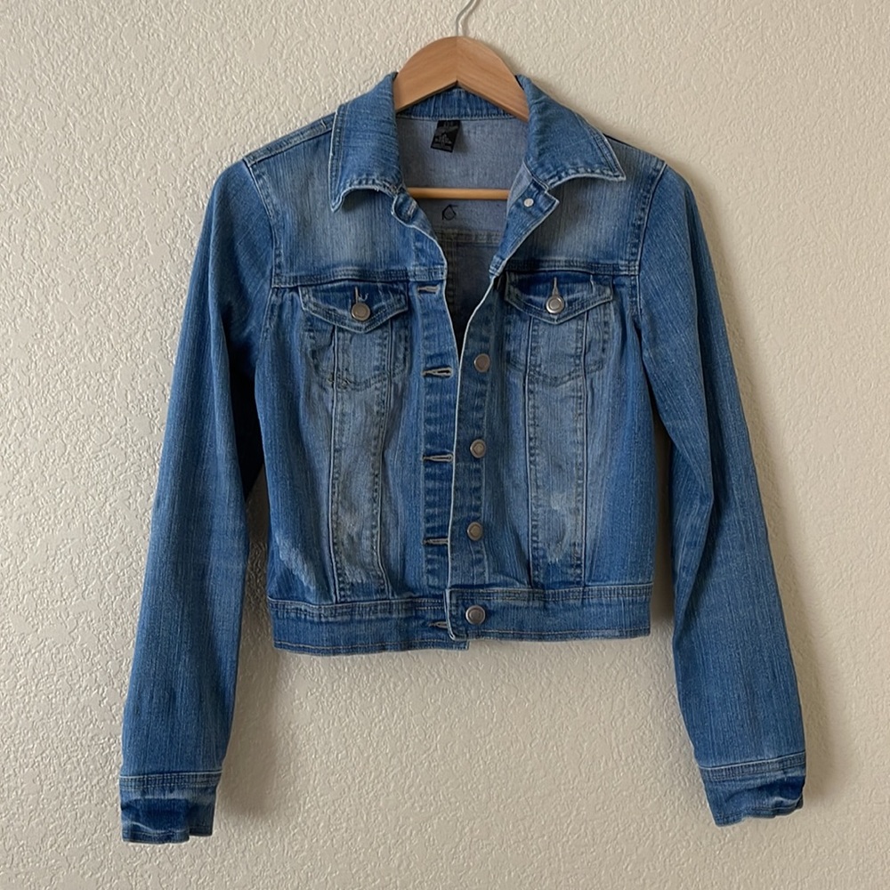 Prana Distressed Denim Jacket Size XS - Picture 1 of 13